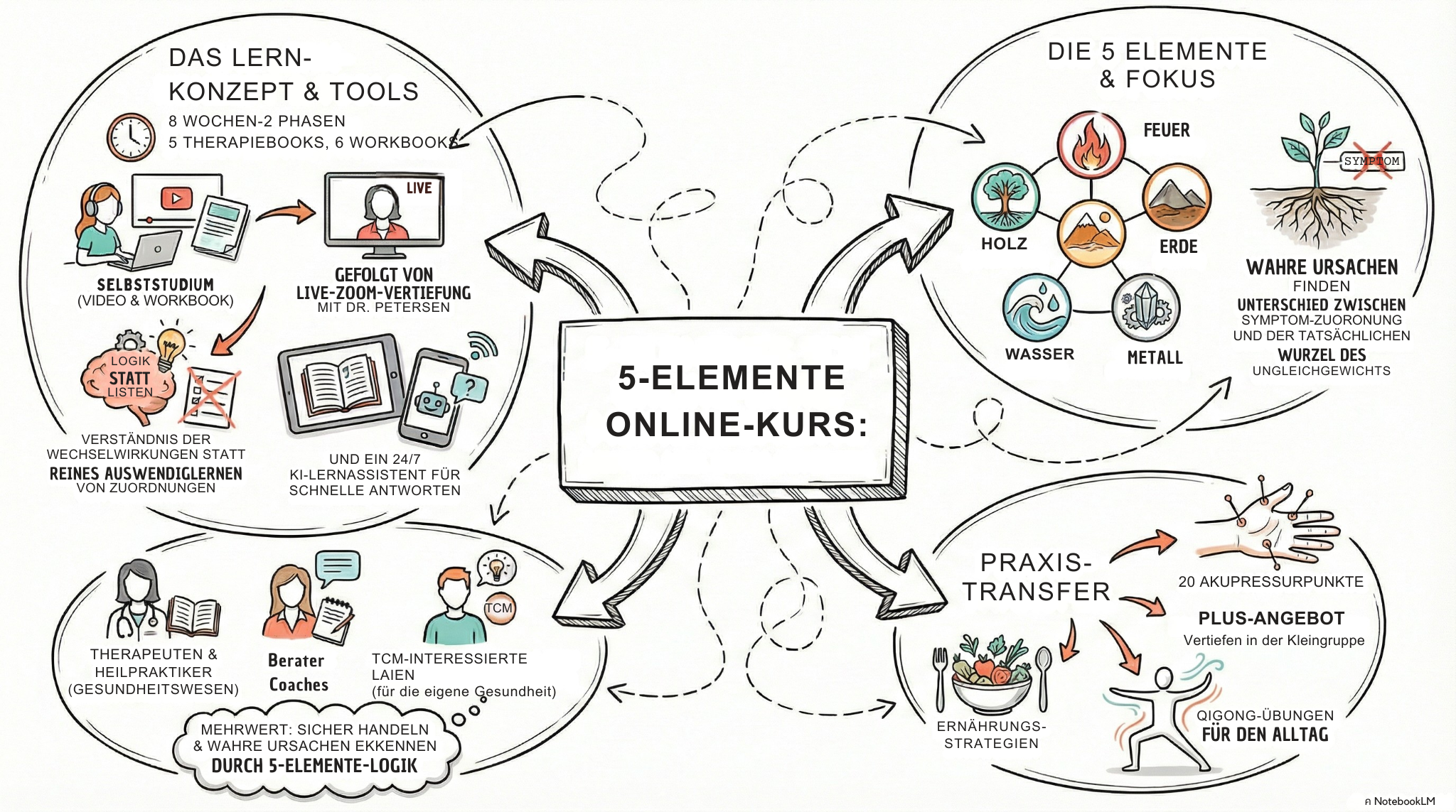 Info-Grafik zum 5E-ONLINE-KURS